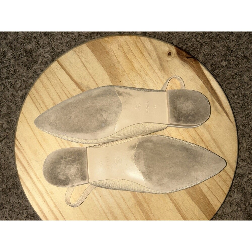 VIVAIA Aria 5 Light Beige Sling Back Pointed Toe  Ballet Flats  39/US  8.5 - Picture 7 of 11